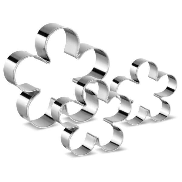 Metallic Rose Petal Cutters 3pcs Set