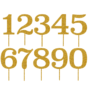 Numbers Acrylic Topper