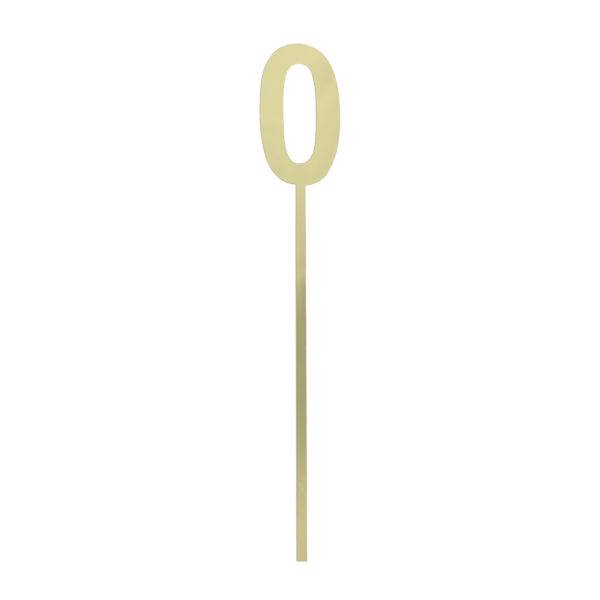 Number 0 Acrylic Topper