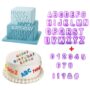 Alphabet and Number Cutters 40 Pieces Set