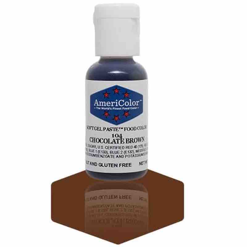 Americolor Chocolate Brown Gel Paste Food Colour 21 Grams