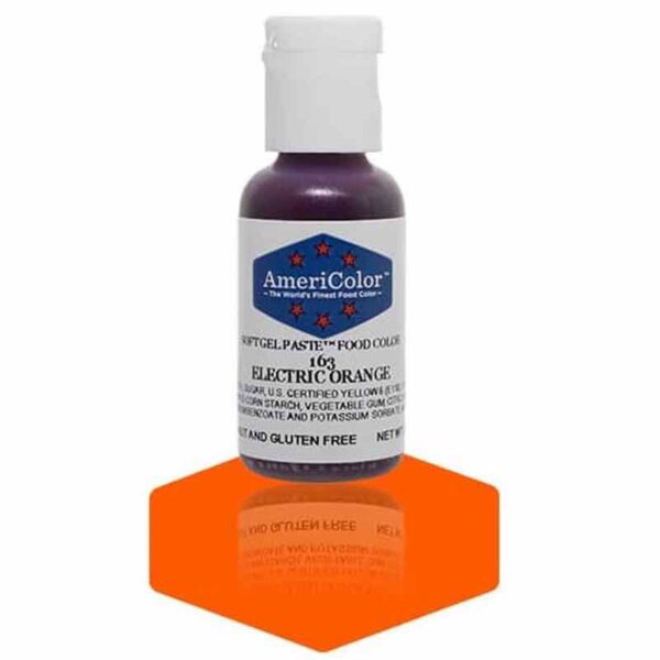 Americolor Electric Orange Gel Paste Food Colour 21 Grams