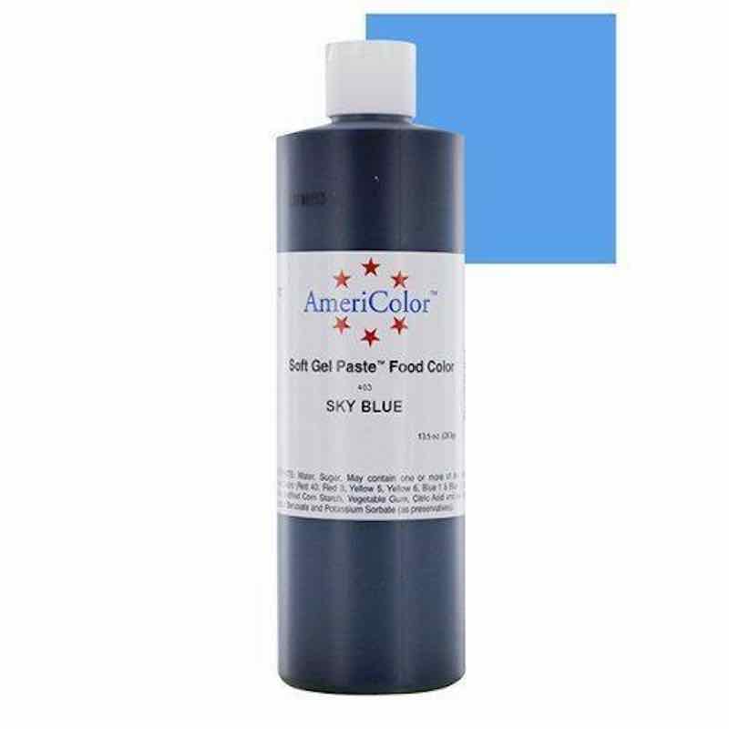 Americolor Sky Blue Soft Gel Icing Food Colour 128 gms