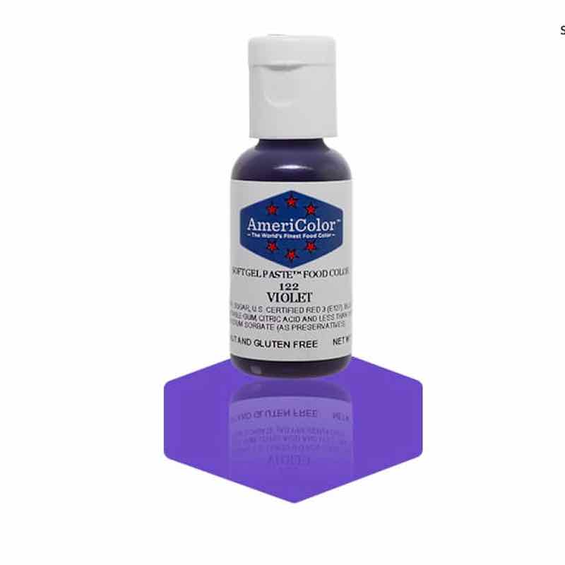 Americolor Violet Gel Paste Food Colour 21 Grams
