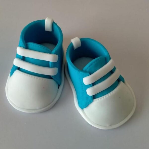 Booties White and Green