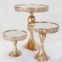 Gold Cake Stands 3Pc Set