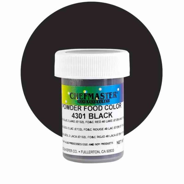 Chefmaster Black Powder Candy Colour 3 grams