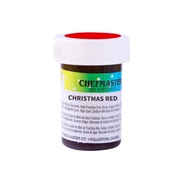 Chefmaster Christmas Red Gel Paste 28 Grams