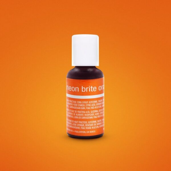 Chefmaster Neon Brite Orange Gel 20 mls
