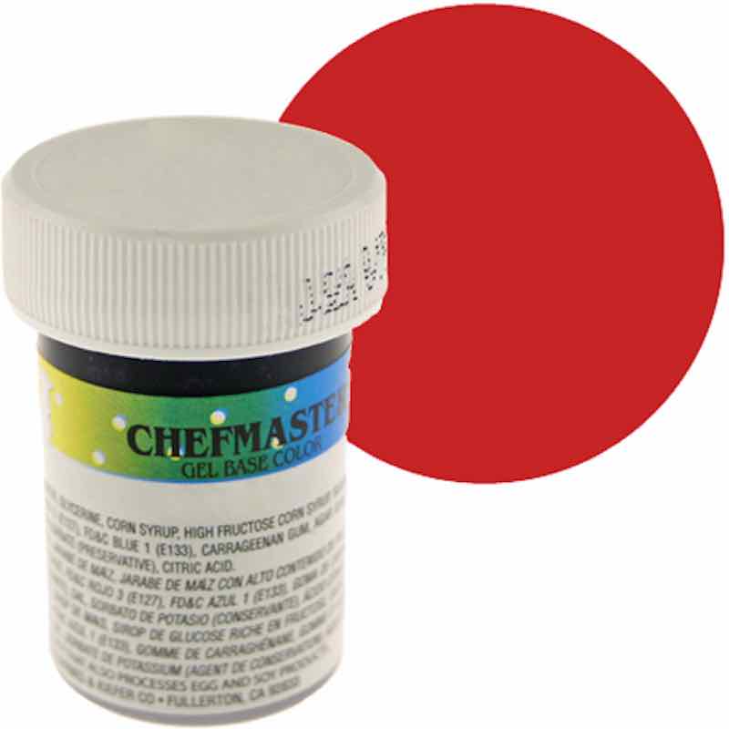 Chefmaster Tulip Red Gel Paste 28 Grams