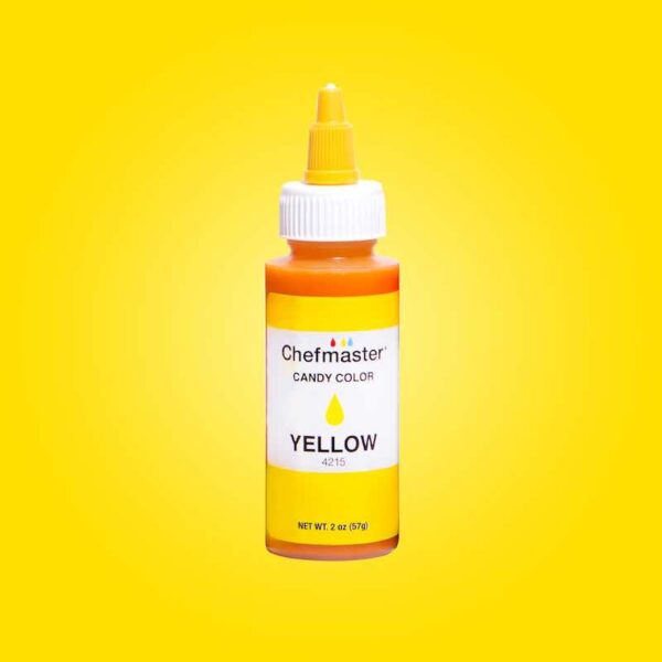 Chefmaster Yellow Oil Based Liquid Candy Colour 57gms
