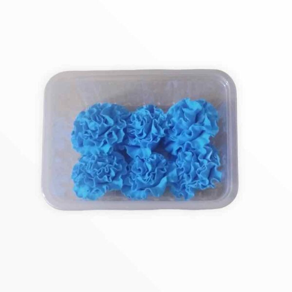 Edible Carnations 6 Piece Set Blue