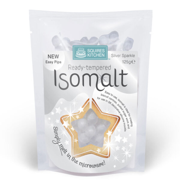 Squires Kitchen Isomalt Silver Sparkle 125 Grams