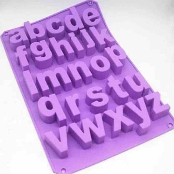 Large Lowercase Alphabet Silicon Mould