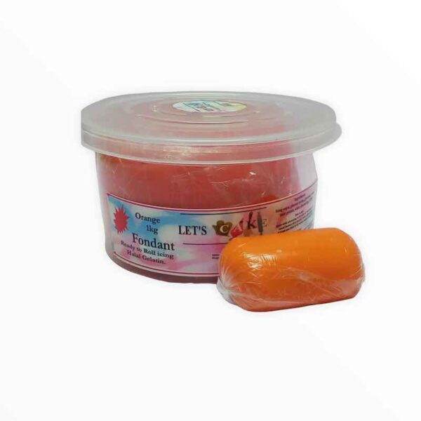 Lets Cake Orange Fondant 1 Kg