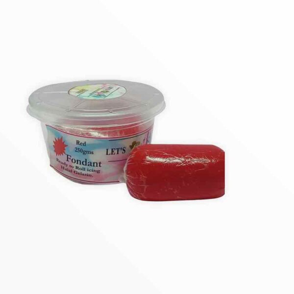 Lets Cake Red Fondant 250 Gms