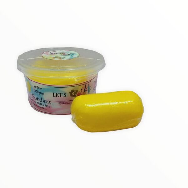 Lets Cake Yellow Fondant 250 Gms