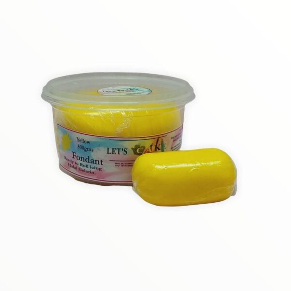Lets Cake Yellow Fondant 500 Gms