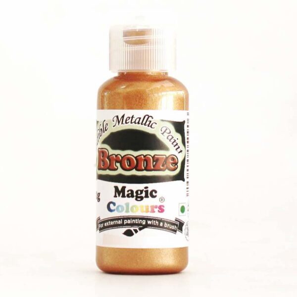 Magic Colours Edible Metallic Paint Bronze 32 gms