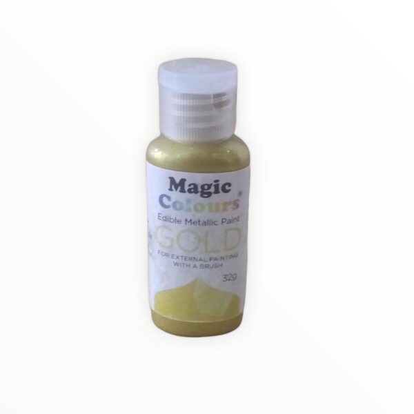 Magic Colours Edible Metallic Paint Gold 32 gms
