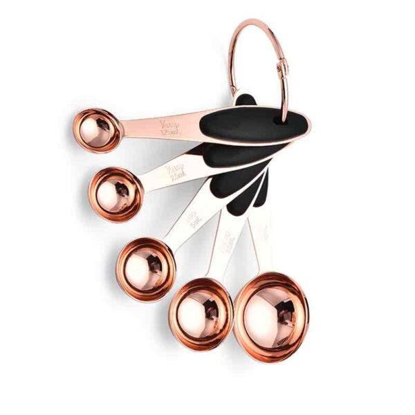Measuring Spoons 5 Piece Set Rose Gold