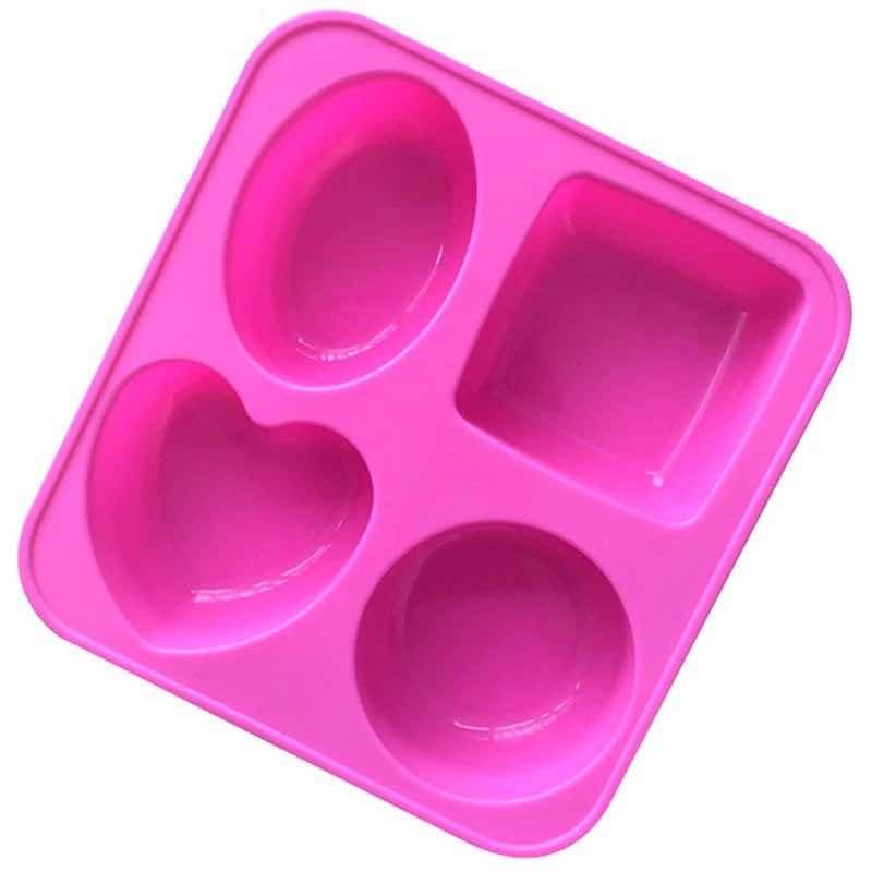 4 SHAPES IN 1 SILICONE SOAP MOULD 100GMS, Thickness: 2 MM at Rs 75