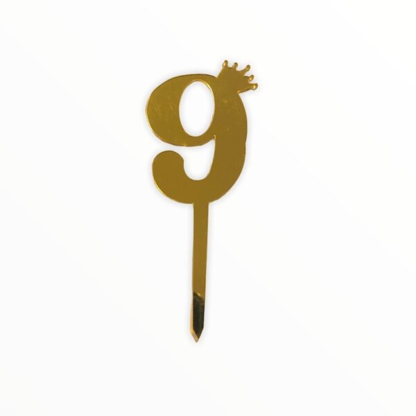 Number 9 Acrylic Topper