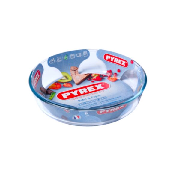 Pyrex Round Glass Baking Tin 26 Cms