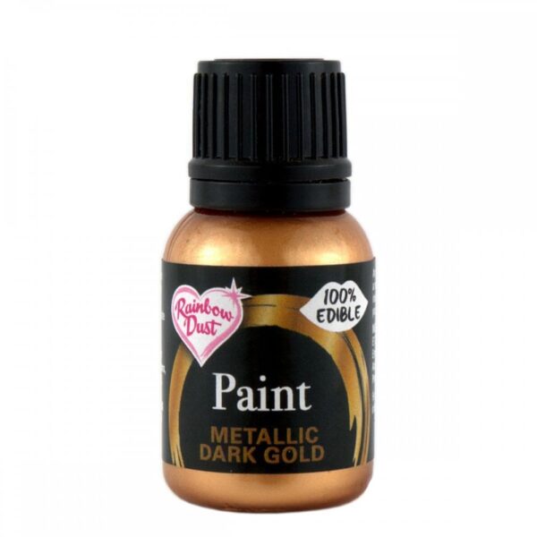 Rainbow Dust Metallic Dark Gold Paint 25 Grams