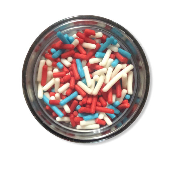 Fancy Sprinkles Red Blue White