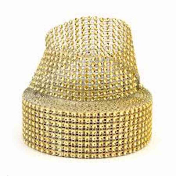 Rhinestone Gold 1 Metre