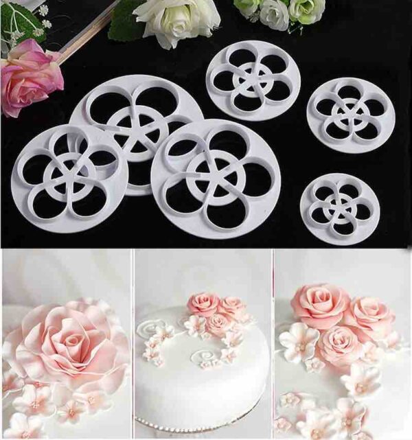 Rose Cutters 6 Pieces Set