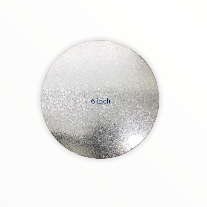 Smooth Round Board Silver 6"