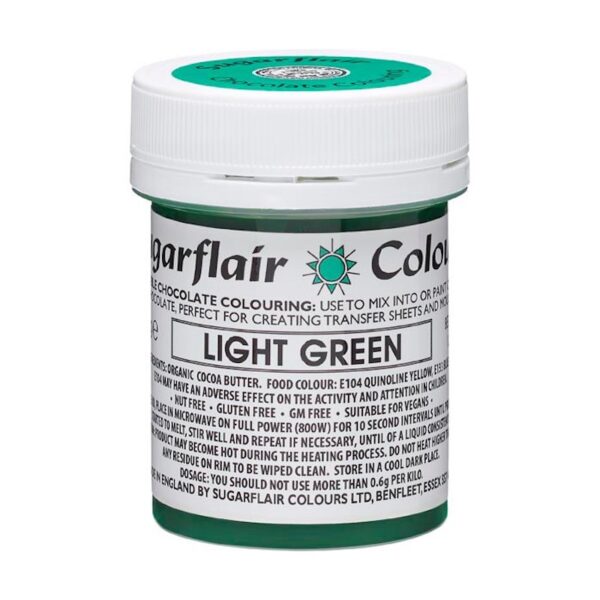 Sugarflair Light Green Chocolate Colour