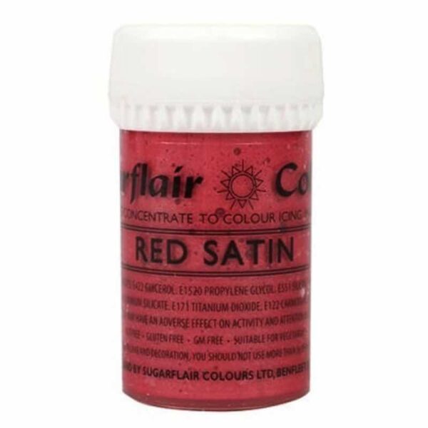 Sugarflair Red Satin Paste Concentrate 25g