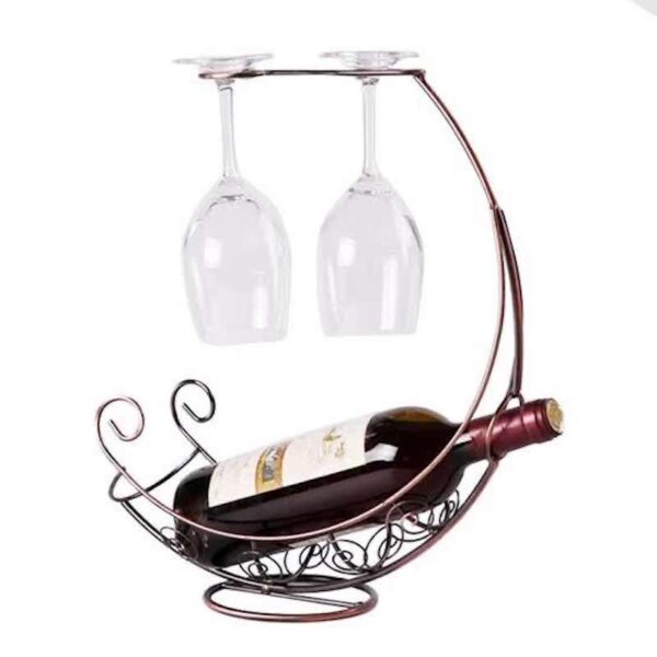 Wine Bottle and Glasses Holder