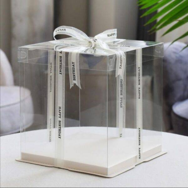 Transparent Cake Boxes 10 x 10 x 10