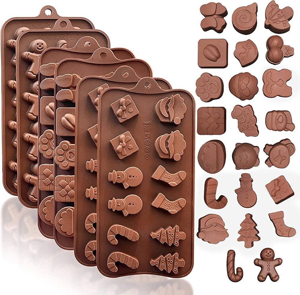 Types of silicone molds for baking.