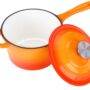 Cast Iron Orange Sauce Pot Small