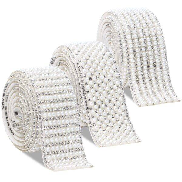 White Pearl Ribbon Per Meter