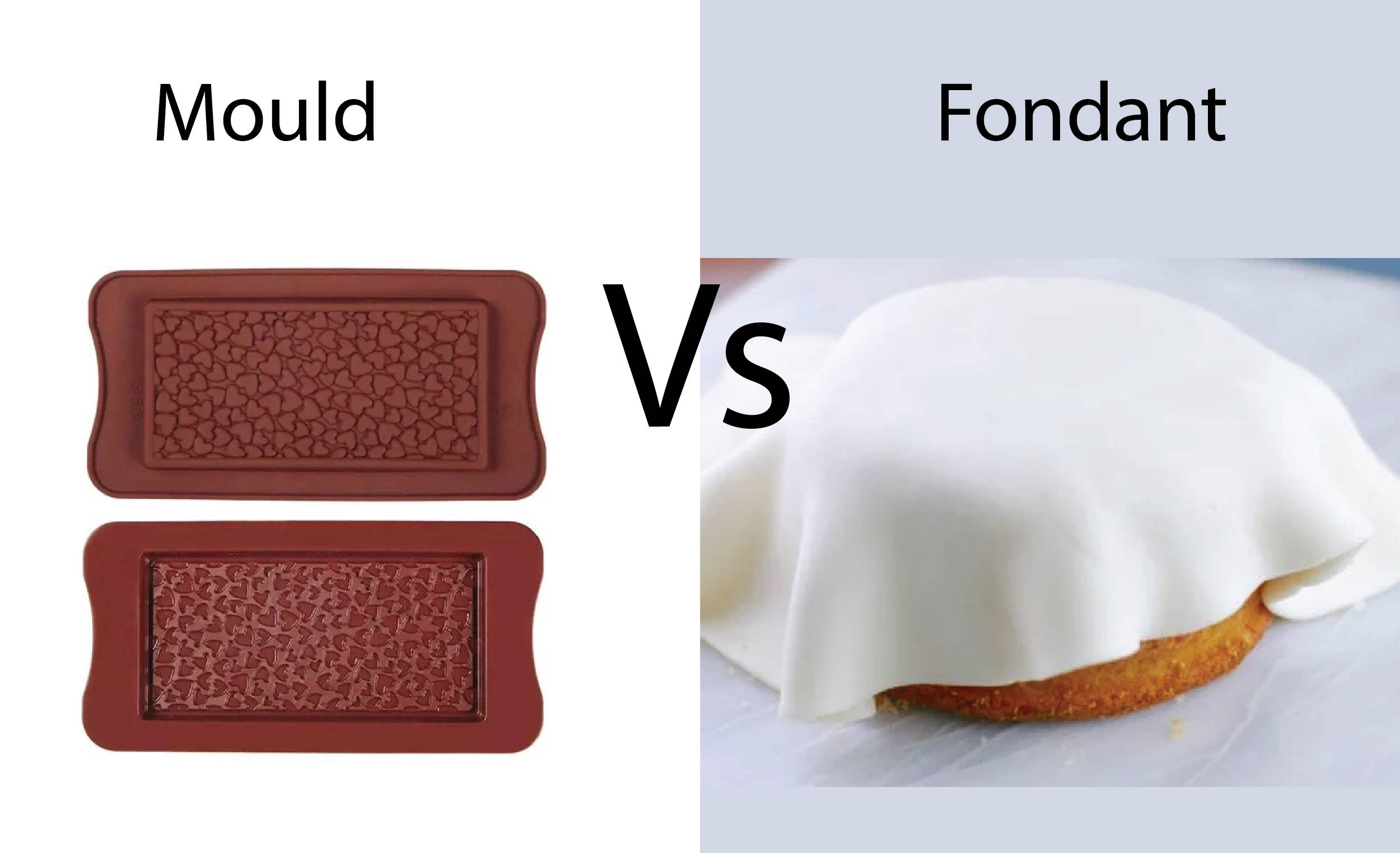Difference Between Fondant and Molds