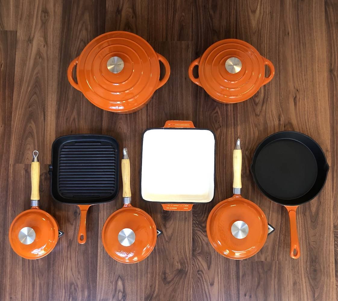 The PhillSoft Cast Iron 8-Piece Set